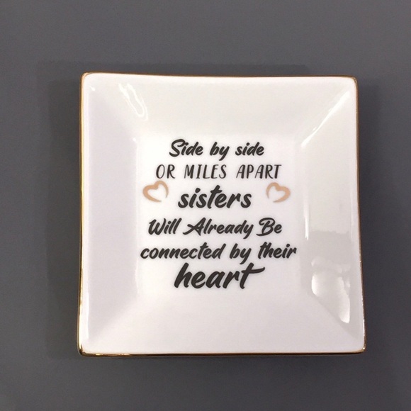 Other - Sisters side by side jewelry trinket dish
